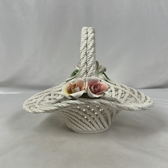 Lanzarin Ceramic Capodimonte Roses Made in Italy - Picture 3 of 16